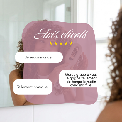 Aqua brush - Fini les cheveux sec cassant avec des nœuds